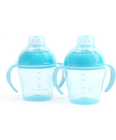Primo Passi Soft Spout Sippy Cup 5 oz 2-Pack - Blue | Ideal for 4 Months+ | BPA-Free - Buy Online on SooperMarket.com