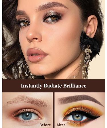 Dual-Ended Angled Eyebrow Brush - Define Eyebrows & Eyeliner with Spoolie - D108 | International Shipping Available - Buy Online on SooperMarket.com