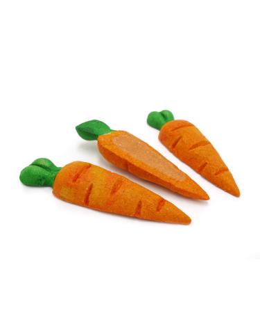 Rosewood Boredom Breaker Treat 'N' Gnaw Carrots Rabbit Treats & Small Animal Treats 3 Pieces Carrots 3 Count (Pack of 1)