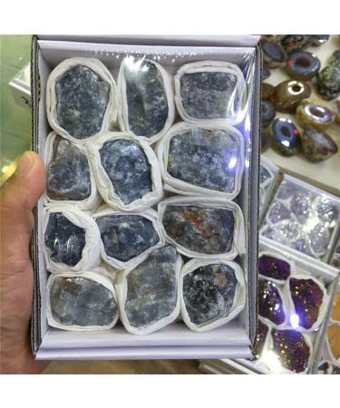 Balance Gemstone Decoration Natural Quartz Crystal Rough Gemstones and Minerals Raw Stones as Gifts Stone Blue Barite