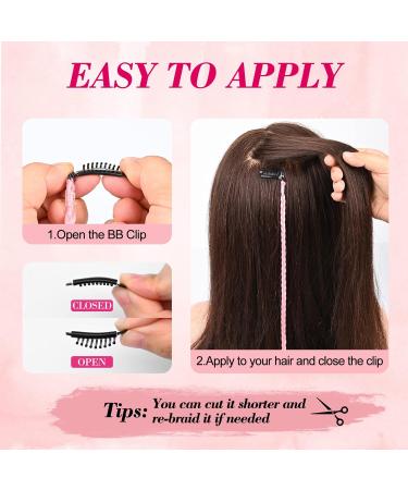 REECHO 22 Golden Blonde Braided Hair Extensions - Pack of 4 | Clip-in Baby Braids for Women - Buy Online on SooperMarket.com