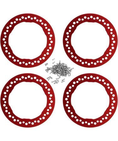 Alomejor 1.9 Aluminum Alloy Beadlock Rings - 4 Piece Red Replacement for Easy Installation & Repair - Buy Online on SooperMarket.com