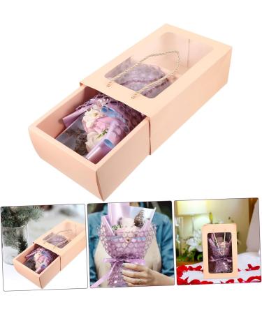 Angoily Rose Gift Box Decorative Soap Flower Birthday Bouquet Flower Bouquet Soap Flower for Women Soap Rose Bouquet The Gift Gifts Artificial Purple Miss Decorate 27X16CM Purple - Buy Online on SooperMarket.com