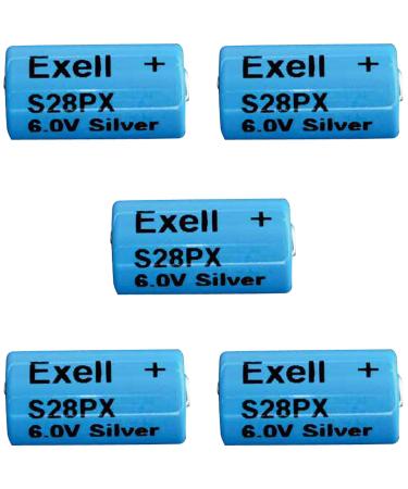 5pc Exell S28PX 6V Silver Oxide Battery 4SR44 V28PX PX28 544