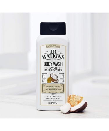 J R Watkins Coconut & Honey Body Wash - 18 fl oz | Nourishing & Hydrating - Buy Online on SooperMarket.com