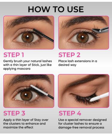 Bond & Seal Lash Glue for Eyelash Clusters - Waterproof Durable DIY Lash Extensions | Stacy Lash - Buy Online on SooperMarket.com