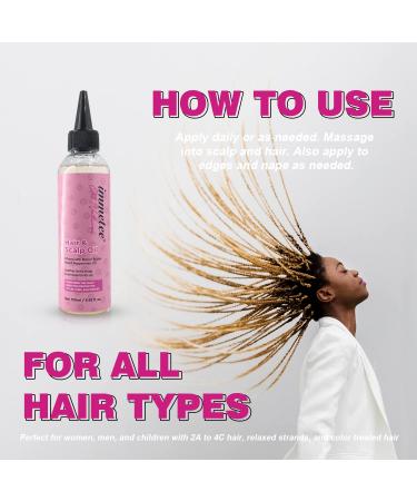 Immetee Scalp Hair Oil - Best Treatment for Dry Itchy Scalp | Anti-Itch Care for Natural & Curly Hair | 190ml (6.42fl oz - Buy Online on SooperMarket.com