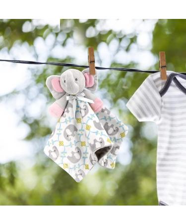 Zooawa Elephant Loveys for Babies - Unisex Security Blanket and Plush Toy for Newborns - Soft and Soothing Baby Gift - Multiple Colors Available - Buy Online on SooperMarket.com