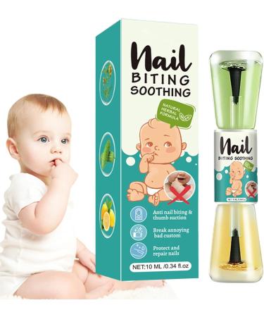 Thumb Sucking Stop 10ml Nail Polish | 10ml Kid's Anti-Biting Nail Polish Liquid Mild and Safe Nail Care Tool for Kids Adults Newborns and Teens - Buy Online on SooperMarket.com