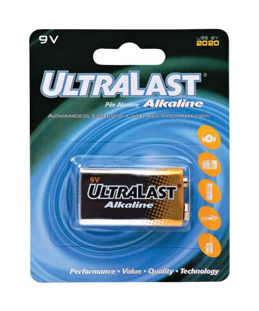 ULA9V ULA9V 9-Volt Alkaline Battery Multicolor One Size