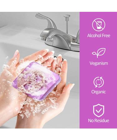 Lavender Soap Natural Lavender & Loofah Soap Bar Handmade Organic Soap Vegan Cruelty Free No SLS or Parabens Smooth Skin Acne Soap for Face and Body - Buy Online on SooperMarket.com