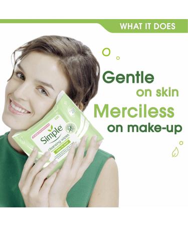 Simple Kind To Skin Cleansing Facial Wipes - 3 Pack (75 Wipes Total) - Buy Online on SooperMarket.com