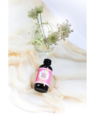 Leven Rose Witch Hazel Toner 100% Pure Organic Facial Rose Water with Calendula, Cucumber & Chamomile Flower - 4 oz - Buy Online on SooperMarket.com