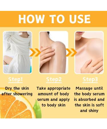 Orange Vitamin C Body Lotion Vitamin C Large-capacity 2 In 1 Face & Body Serum Body Moisturiser With Vitamin C Remove Dark Spots Body Lotion for Dry Skin Body Skin Care Smooth Skin 250ml - Buy Online on SooperMarket.com