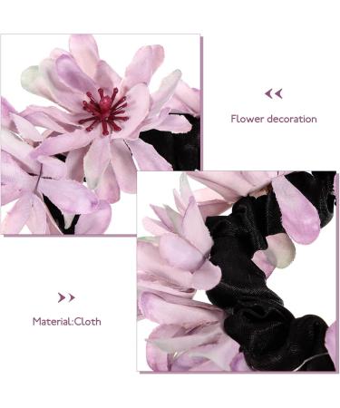 minkissy Flower Hair Tie Stretchy Hair Band Ponytail Holder Elastic Hair Ring Hair Accessory - Buy Online on SooperMarket.com