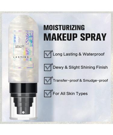 Shop Dewy Makeup Setting Spray - Hydrating Shimmer Glow Finish | Long Lasting & Lightweight | 3.15 Fl Oz - Buy Online on SooperMarket.com