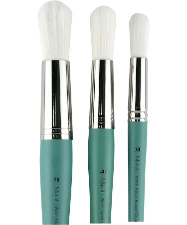 Creative Mark Mural Large Artist Brushes | White Filament | Acrylic & Watercolor Paint | Round 50 - Buy Online on SooperMarket.com