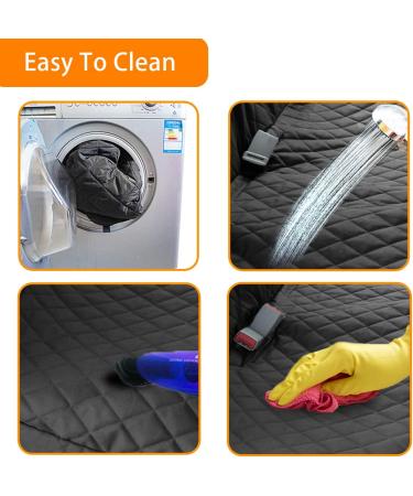 Honest Waterproof Bench Dog Car Seat Cover for Cars, Trucks & SUVs - 57W x 47L Black | Nonslip & Side Flap Pet Seat Cover - Buy Online on SooperMarket.com