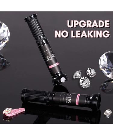 Makartt 2pcs Nail Rhinestone Glue Gel Pen Set - Clear, Precision Adhesive for Nail Art Decorations - 8ml - Buy Online on SooperMarket.com