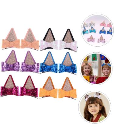 6 Pairs Hair Barrettes Hair Pin Hair Clips for Glitter Bowknot Hairpin Kawaii Hair Clips Cute Hair Supplies Hair Bows Clips Cat Ears Hairpins Barrettes for Fabric ORFOFE - Buy Online on SooperMarket.com