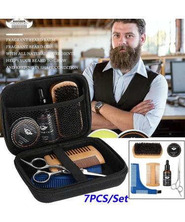Premium Bart Care Set with Bare Scooter | Beard Oil Balm & Brush Set - Perfect for Bearded Men | International Shipping - Buy Online on SooperMarket.com
