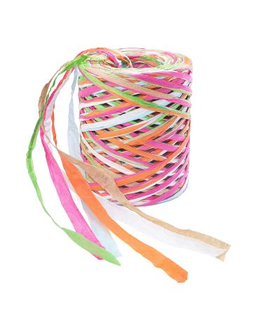 jijAcraft Raffia Ribbon 262 Feet Colored Raffia Paper Ribbon 6 Colored Raffia Paper Twine String Ribbon for Gift Wrapping Craft DIY Decoration (Dark Pink) 262 Ft x 6 Ply Dark Pink