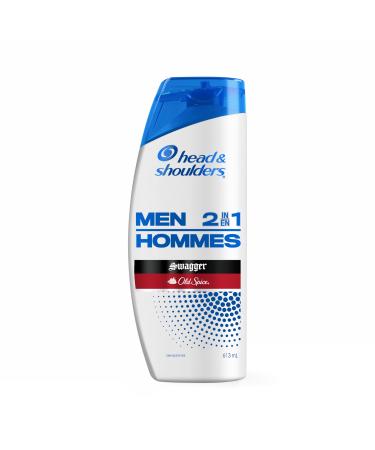 Head and Shoulders Mens 2 in 1 Dandruff Shampoo and Conditioner Anti-Dandruff Treatment Old Spice Swagger for Daily Use Paraben Free 613 mL