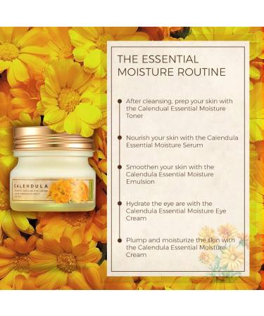 The Face Shop Calendula Essential Moisture Eye Cream - Lightweight Non-Greasy Formula for Soothing Eye Comfort - Buy Online on SooperMarket.com