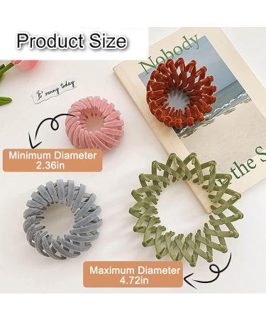 7pcs Zabernim Hair Holder Birds Nest Magic Hair Clip for Women - Expandable Velvet Bun Claw for Girls - Vintage Ponytail Holder Hairpin Buckles - Buy Online on SooperMarket.com