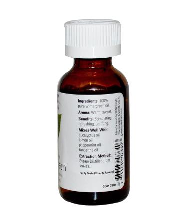 Now Foods Wintergreen Essential Oil 1 fl oz - Pure & Natural Aromatherapy - Buy Online on SooperMarket.com