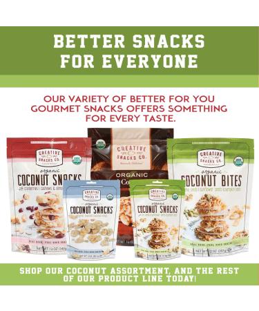 Organic Coconut Bites with Chia, Sunflower & Pumpkin Seeds - 2 Pack, 12oz Resealable Bags - Buy Online on SooperMarket.com