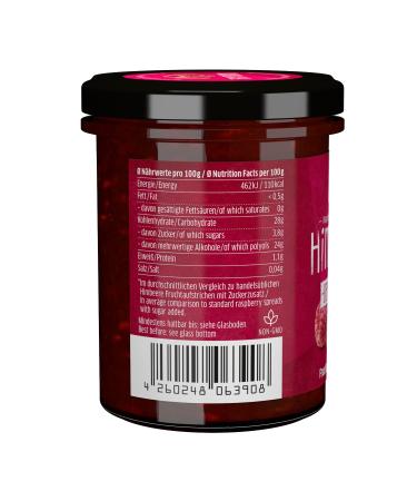 Xucker Raspberry Fruit Spread - Vegan Low Sugar 76% Fruit Content Xylitol Sweetened 220g - Buy Online on SooperMarket.com