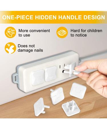 Outlet Covers Baby Proofing (40 Pack) with Hidden Pull Handle Outlet Plug Covers Prevent Electric Shock Hazard Outlet Protector Difficult for Kids to Remove Child Proof Outlet Covers Outlet Cap 40 Count (Pack of 1) - Buy Online on SooperMarket.com