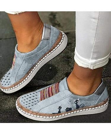 Shop Women's Summer Shoes: Stylish Blue Sneakers Slip-On Comfort & Plateau Designs - Size 41 EU - Buy Online on SooperMarket.com