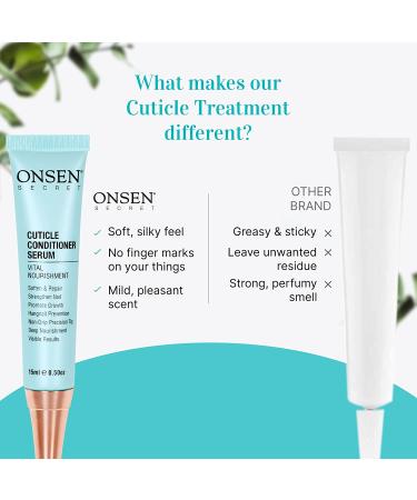 Onsen Secret Cuticle Cream 2pk - Japanese Cuticle Oil Serum for Soothe & Strengthen Nails - Non-Greasy, Visible Results - Buy Online on SooperMarket.com