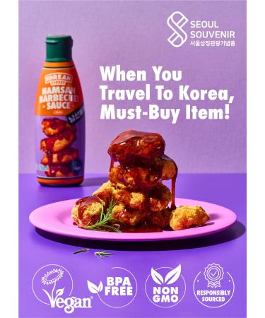 Korean Street Namsan BBQ Sauce Duo | Sweet & Spicy Vegan Barbecue Sauce | Made in Korea | GMO-Free | Easy to Use for Authentic BBQ Flavor - Buy Online on SooperMarket.com