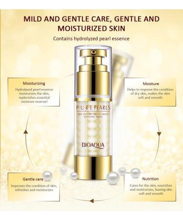 Bioaoua Pure Pearls Eye Cream Essence - Skin Silky & Flawless | Moisturizing & Oil Control - 35g - Buy Online on SooperMarket.com