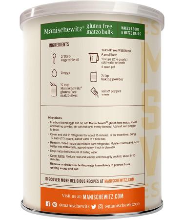 Manischewitz Gluten Free Matzo Meal â€“ 15 oz | Kosher & Delicious - Buy Online on SooperMarket.com