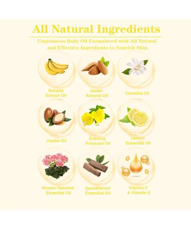 2 Pack Body Banana Juice Oil - Hydrating Vitamin C & E After Shower Moisturizer for Women - International Shipping - Buy Online on SooperMarket.com