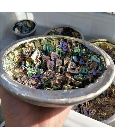 Natural Sphere Natural Rare Metal Bismuth Ore Aura Crystals Rough Stone Bowl 90-100mm 1pc for Decoration Gift Decoration feng Shui. - Buy Online on SooperMarket.com