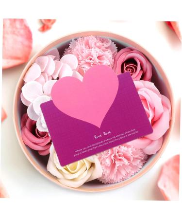 IWOWHERO Preserved Flower Decoration Scented Soap Rose Petals Rose Shaped Soap Floral Scented Soap Scented Plant Artificial Plants Mother's Day Simulation Soap Rose Wedding Soap Flower 16.2X16.2X8.2CM Pink - Buy Online on SooperMarket.com