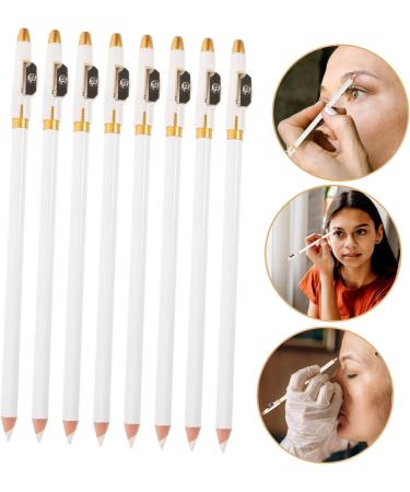 FOYTOKI 12pcs Eyebrow Pencil Sharpener Eyebrow Pencils Makeup Eyebrow Pen for Women Wooden White - Buy Online on SooperMarket.com