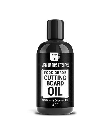 Virginia Boys Kitchens Coconut Cutting Board Oil - NO Mineral Oil - Food Safe Wood Seasoning for Kitchen Countertops, Cutting Boards, and Butcher Blocks - Made in USA