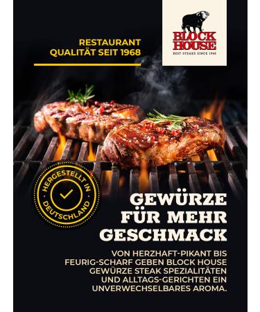 Buy Block House Steak Pepper Spice Mix 3x50g - Restaurant Quality Seasoning for Perfect Grilling - Buy Online on SooperMarket.com