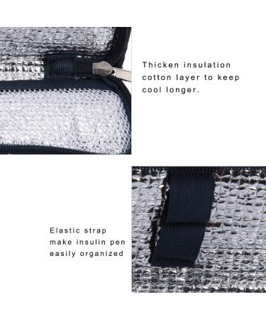 JUOPZKENN Insulin Cooler Travel Case Diabetic Insulated Organizer Portable Reusable Cooling Bag for Diabetic Insulin Pen and Vials Storage (Green Navy Blue)(Dark Blue) - Buy Online on SooperMarket.com