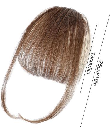 Lesunbak Clip in Bangs Real Hair French Bangs Clip on Fake Bangs Fringe Natural Color Fringe Hairpieces Stylish Neat Bangs Hair Extension for Girls Women brown - Buy Online on SooperMarket.com