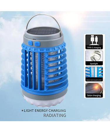 Buzzbug Mosquitoes Killers - BugZapper Outdoor - Mosquitoes Zapper - Waterproof Solar Powered Buggs Zapper - LED UV Light Indoor Mosquitoes Killers Electric Fly Zapper Lamp for Patio Backyard Purple - Buy Online on SooperMarket.com