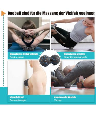 Nooncrazy Fascia Roll Set - 3D Textured Massage Tools for Muscle Training Includes Mini Roller Fascia Ball & Duoball with Training Poster - Elevate Your Recovery! - Buy Online on SooperMarket.com