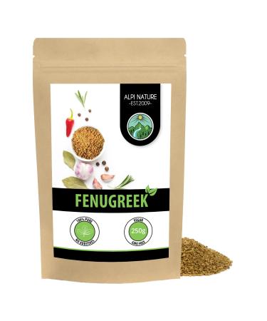 Fenugreek Seeds (250g 8.8oz) Whole Seeds 100% Natural no additives Vegan 250 g (Pack of 1)