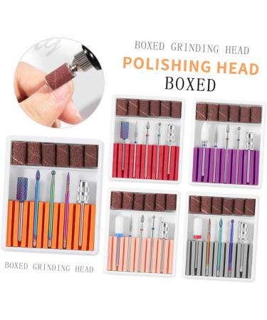 POPETPOP 2 Sets Nail Art Equipment Nail Bits Nail Drill Bits for Acrylic Nail Polish Accessories Drill Bits for Nails Manicure Drill Bits Pedicure Bits Nail Gel Electric Head Purple 6.5x5.5cmx2pcs Purplex2pcs - Buy Online on SooperMarket.com